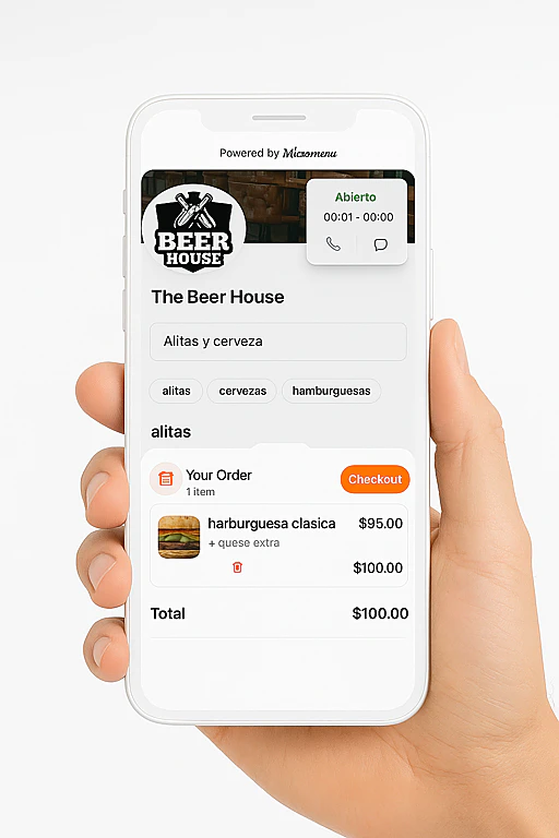 Restaurant mockup